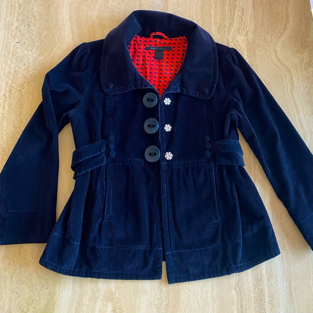 MARC JACOBS Navy Corduroy Jacket. Size Small.